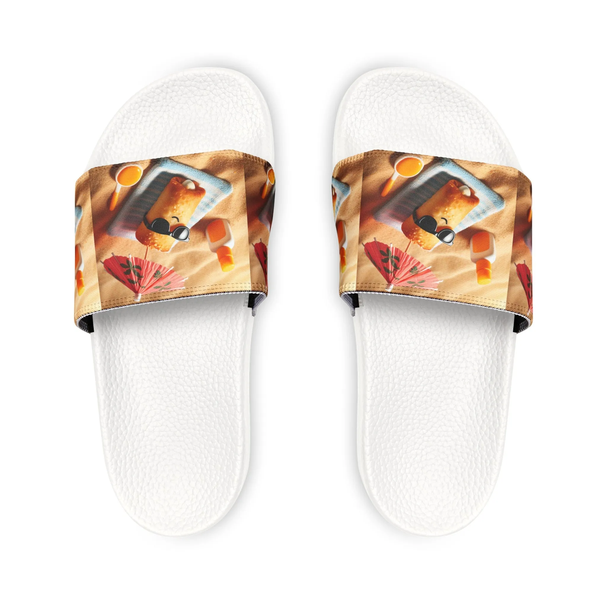 Stuffed Rollie-Youth PU Slide Sandals
