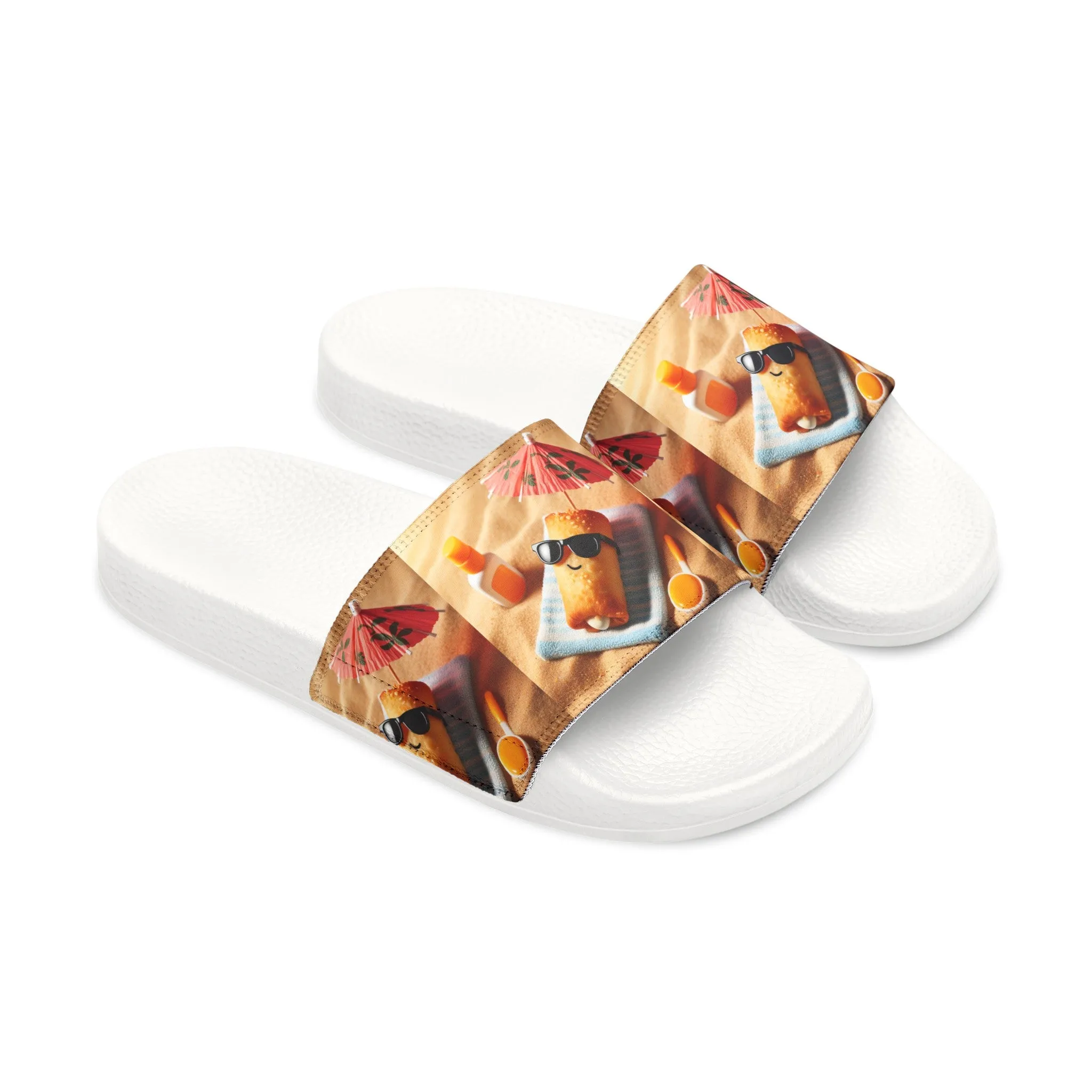 Stuffed Rollie-Youth PU Slide Sandals