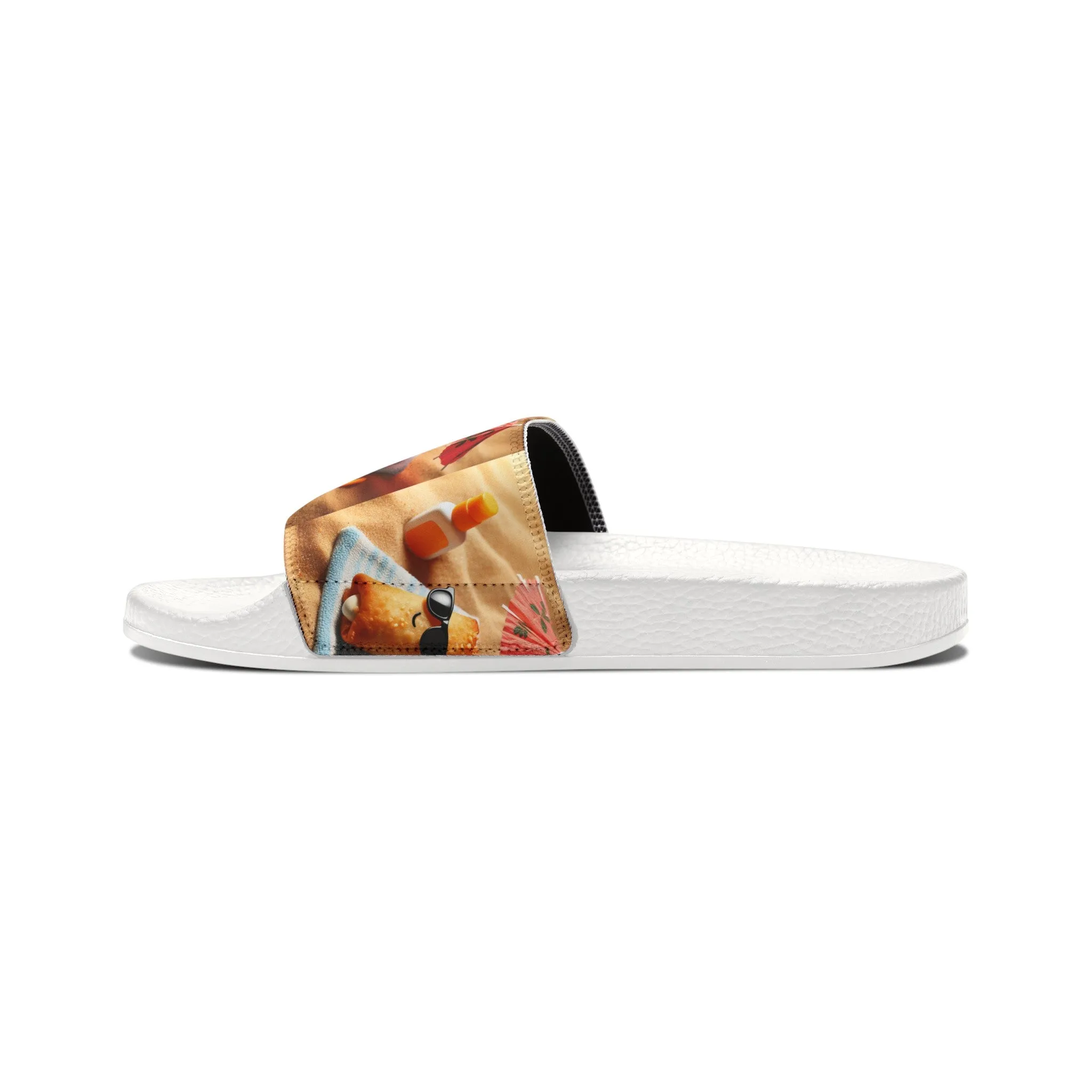 Stuffed Rollie-Youth PU Slide Sandals