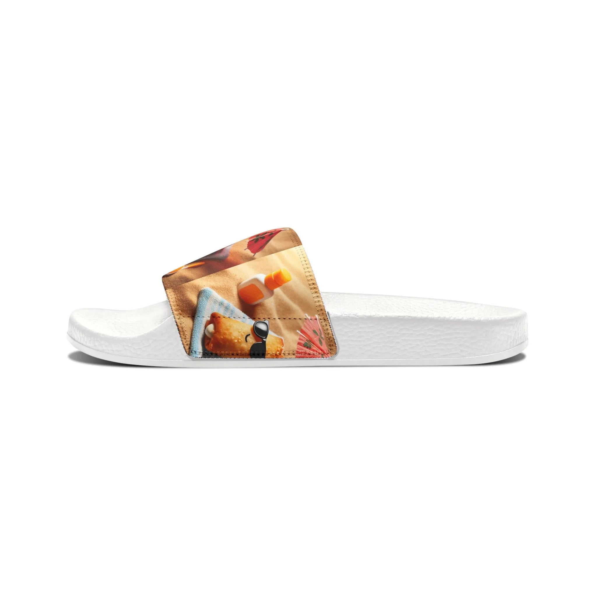 Stuffed Rollie-Youth PU Slide Sandals