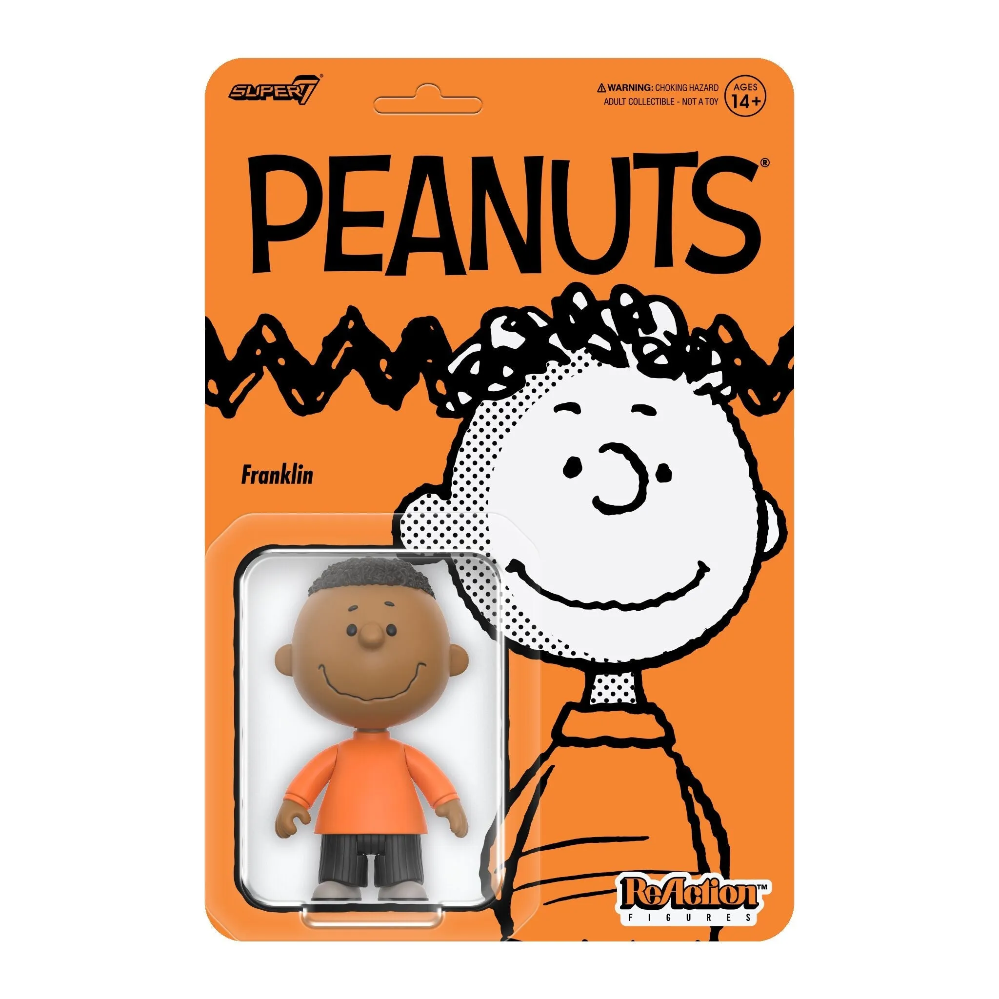 Super7 x Peanuts - Charlie Brown, Snoopy, Lucy, & Franklin W7 ReAction Figures
