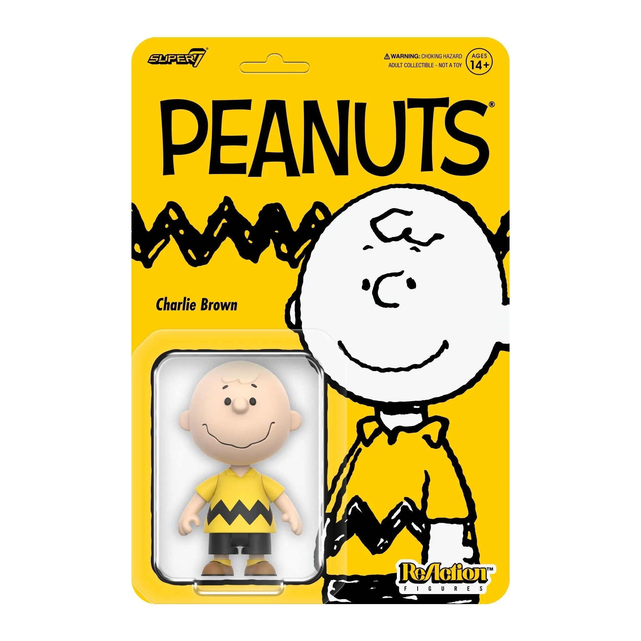 Super7 x Peanuts - Charlie Brown, Snoopy, Lucy, & Franklin W7 ReAction Figures
