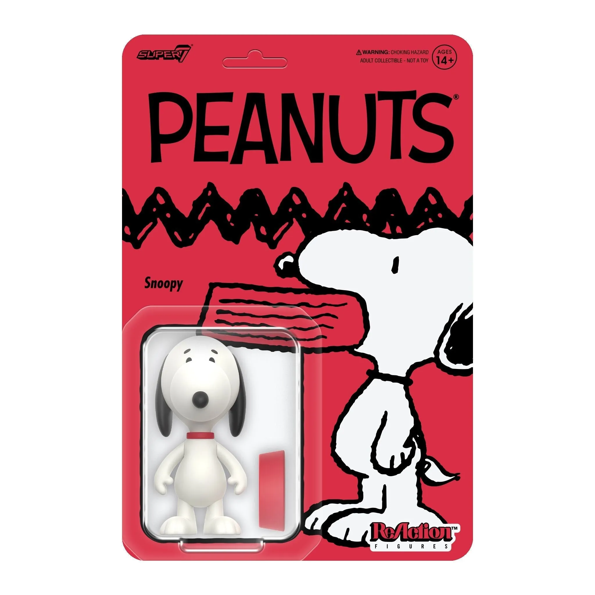 Super7 x Peanuts - Charlie Brown, Snoopy, Lucy, & Franklin W7 ReAction Figures