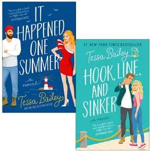 Tessa Bailey Collection 2 Books Set It Happened One Summer, Hook,Line,Sinker