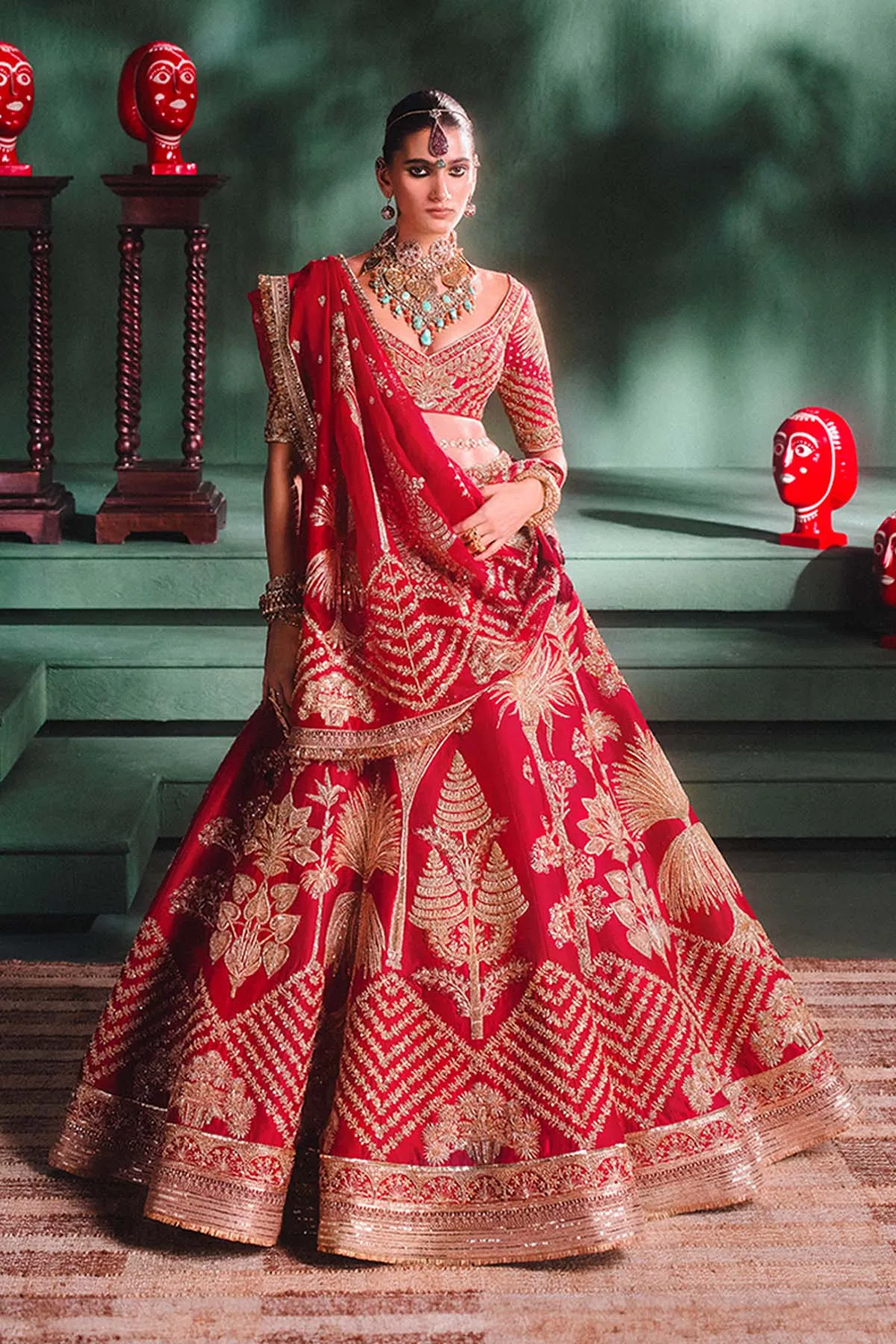 The Aalu Bukhara Lehenga[without veil]