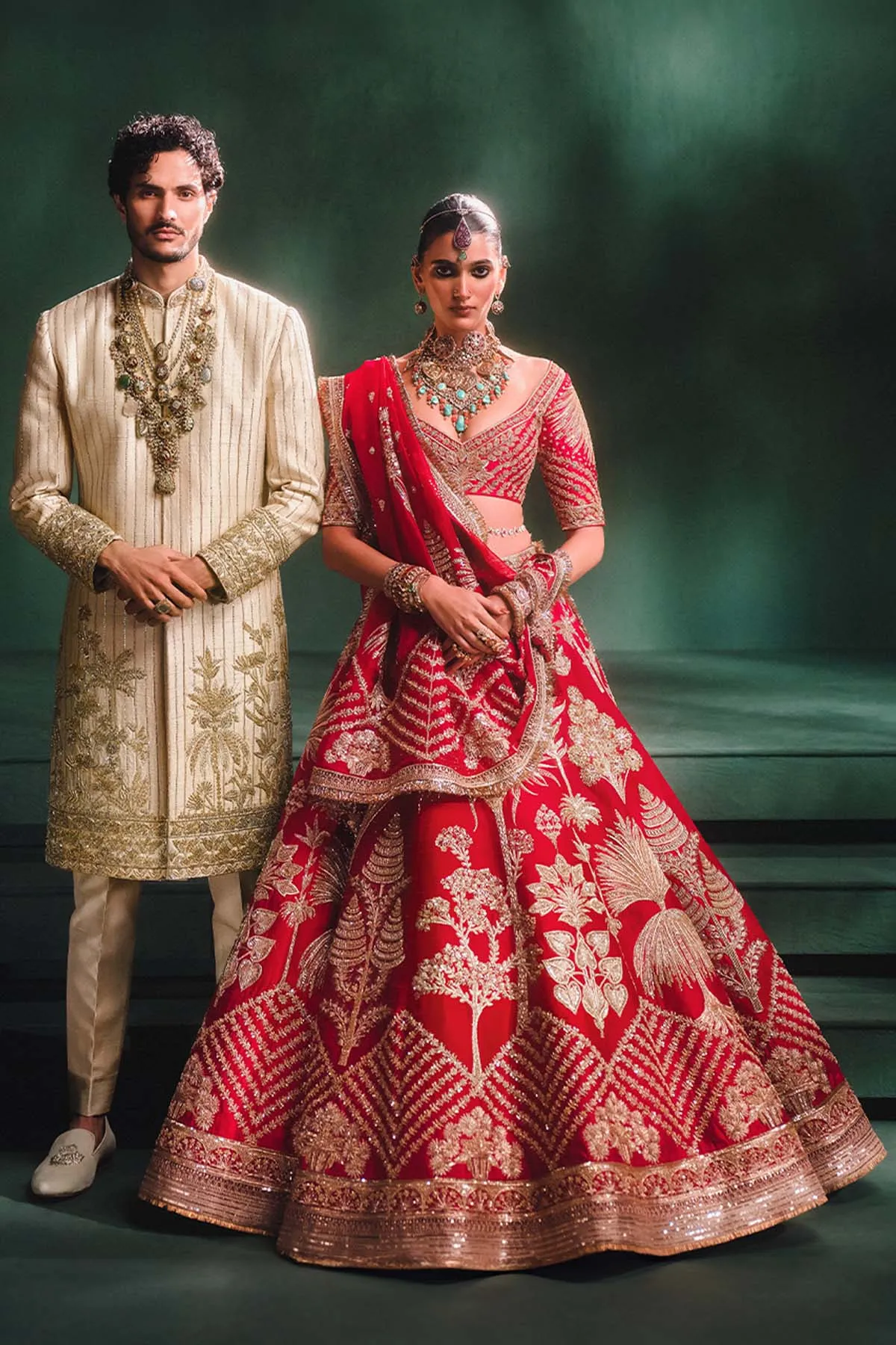 The Aalu Bukhara Lehenga[without veil]