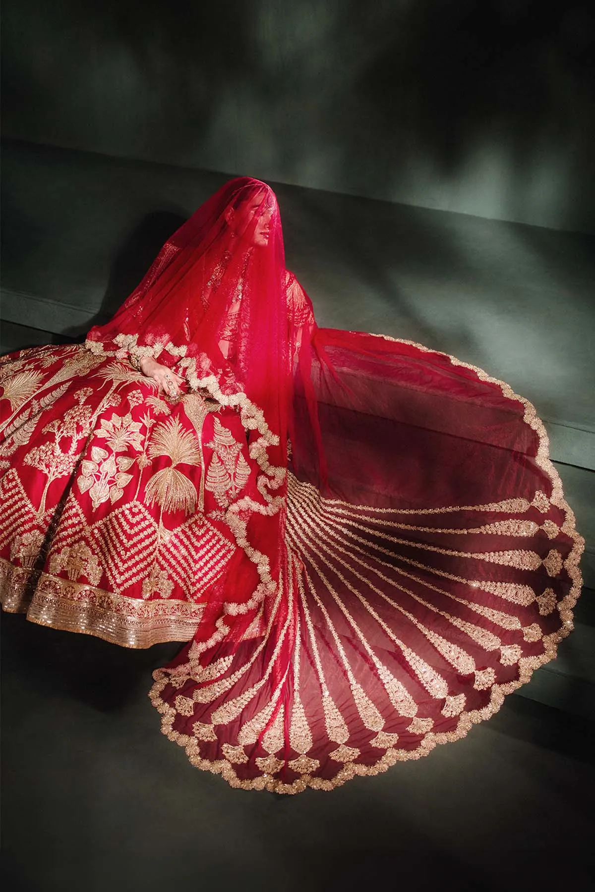 The Aalu Bukhara Lehenga[without veil]