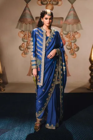 The Neel Bahar Saree[without jacket]