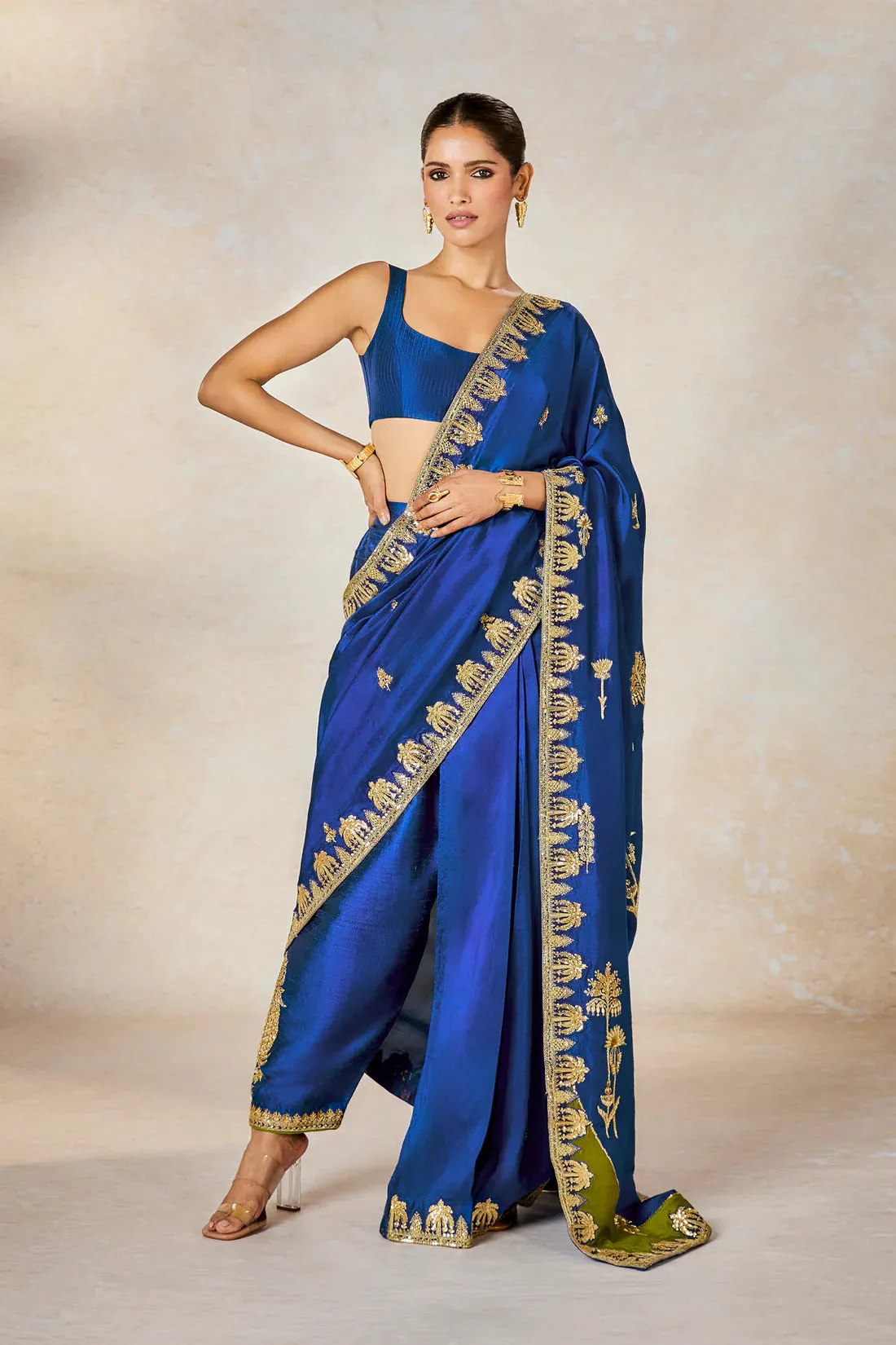 The Neel Bahar Saree[without jacket]
