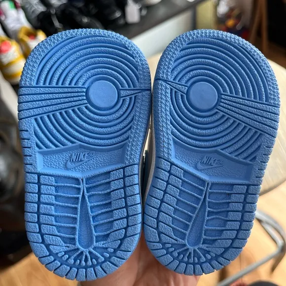 Toddler Jordan 1 Mid SS “Game Winner White/ Unvi Blue-Starfish