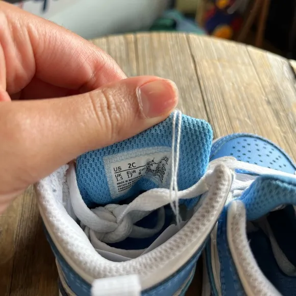 Toddler Jordan 1 Mid SS “Game Winner White/ Unvi Blue-Starfish