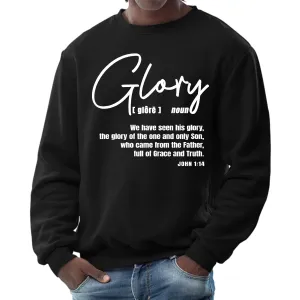 Unisex Graphic Sweatshirt – "Glory" – Christian Inspiration