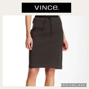 Vince Scuba Drawstring Pencil Skirt