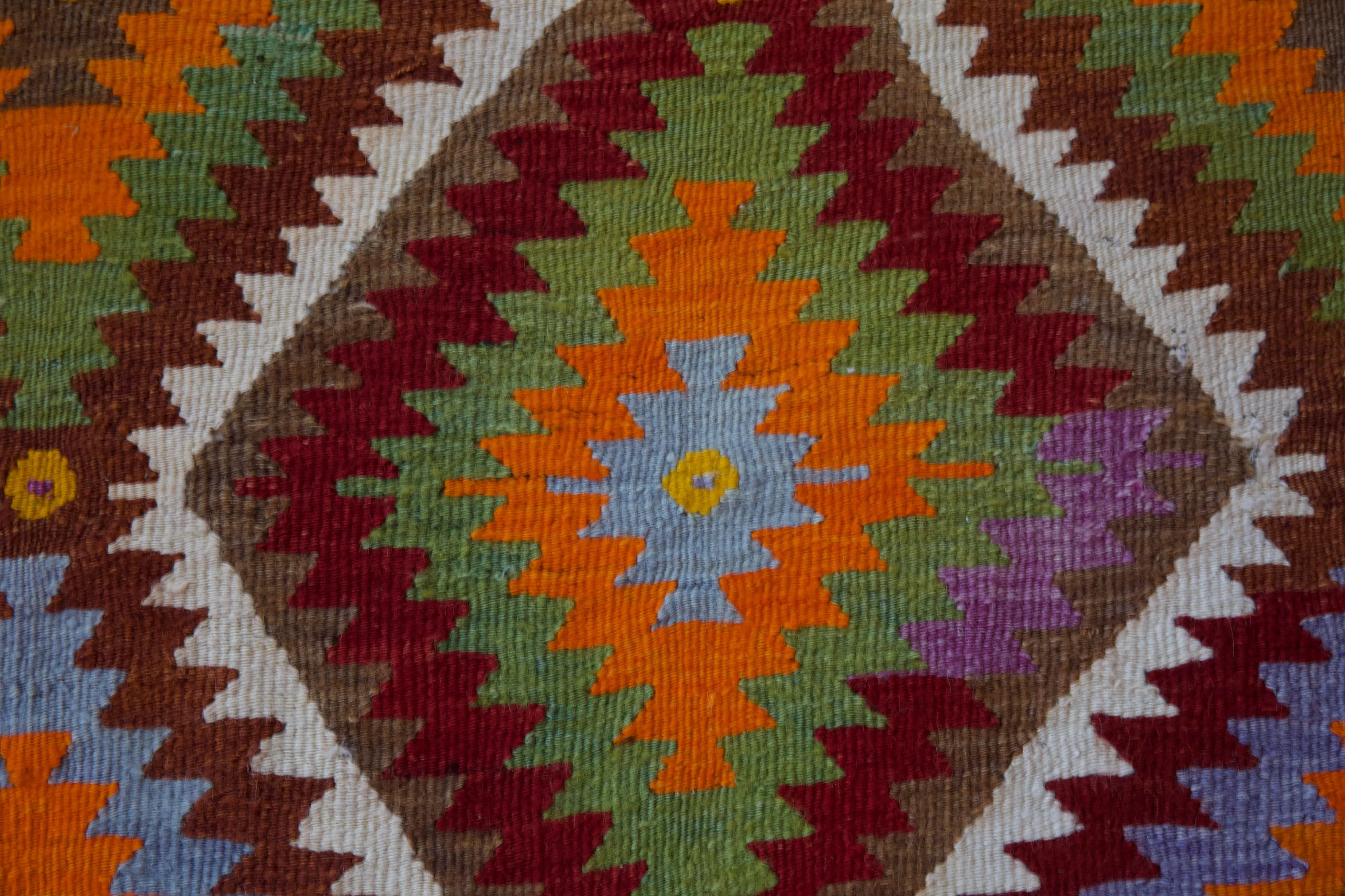 Vintage Antalya Kilim Rug 3'8"x4'9"