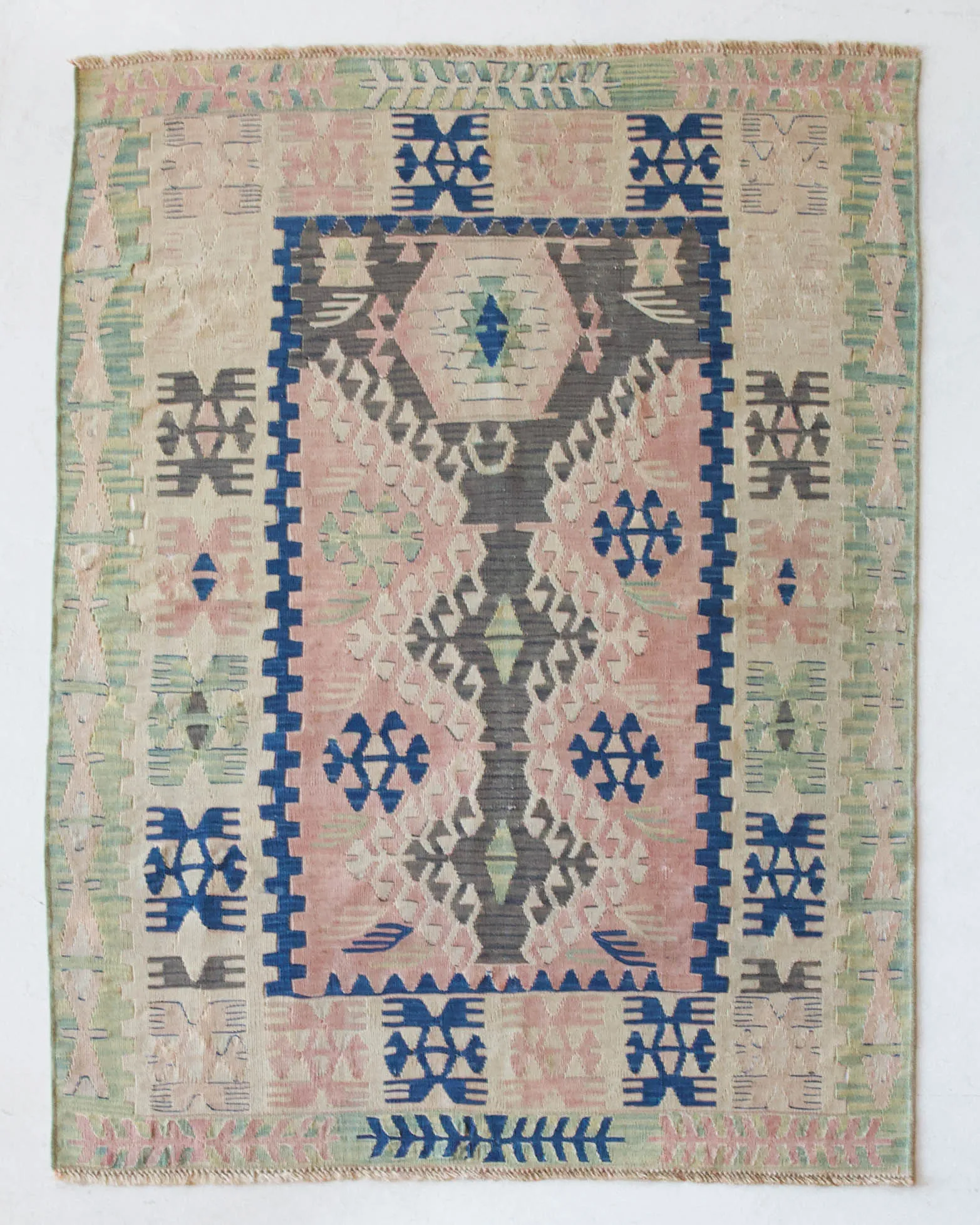 Vintage Kayseri Kilim Rug 3'8"x5'1"