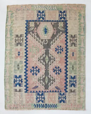 Vintage Kayseri Kilim Rug 3'8"x5'1"