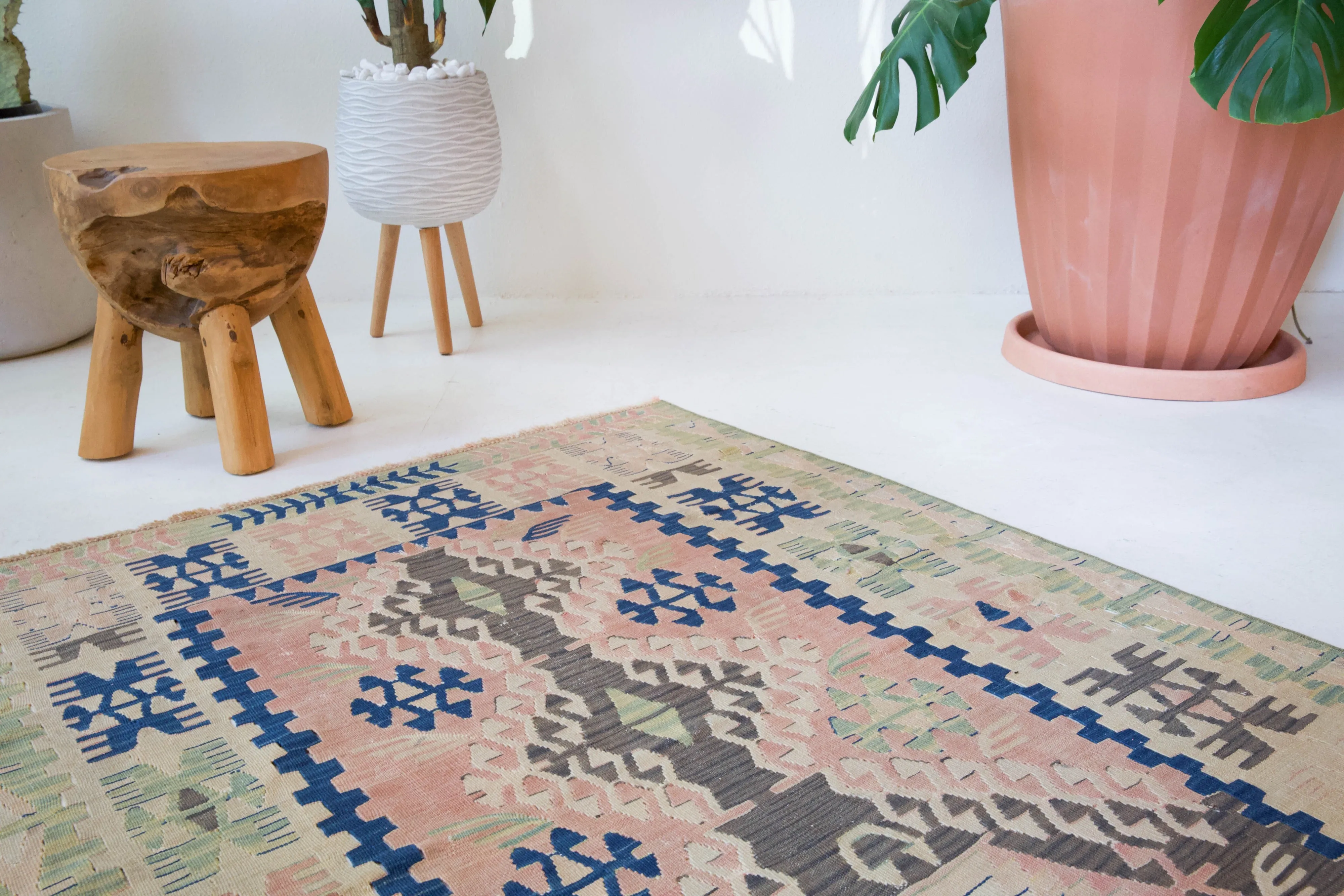 Vintage Kayseri Kilim Rug 3'8"x5'1"
