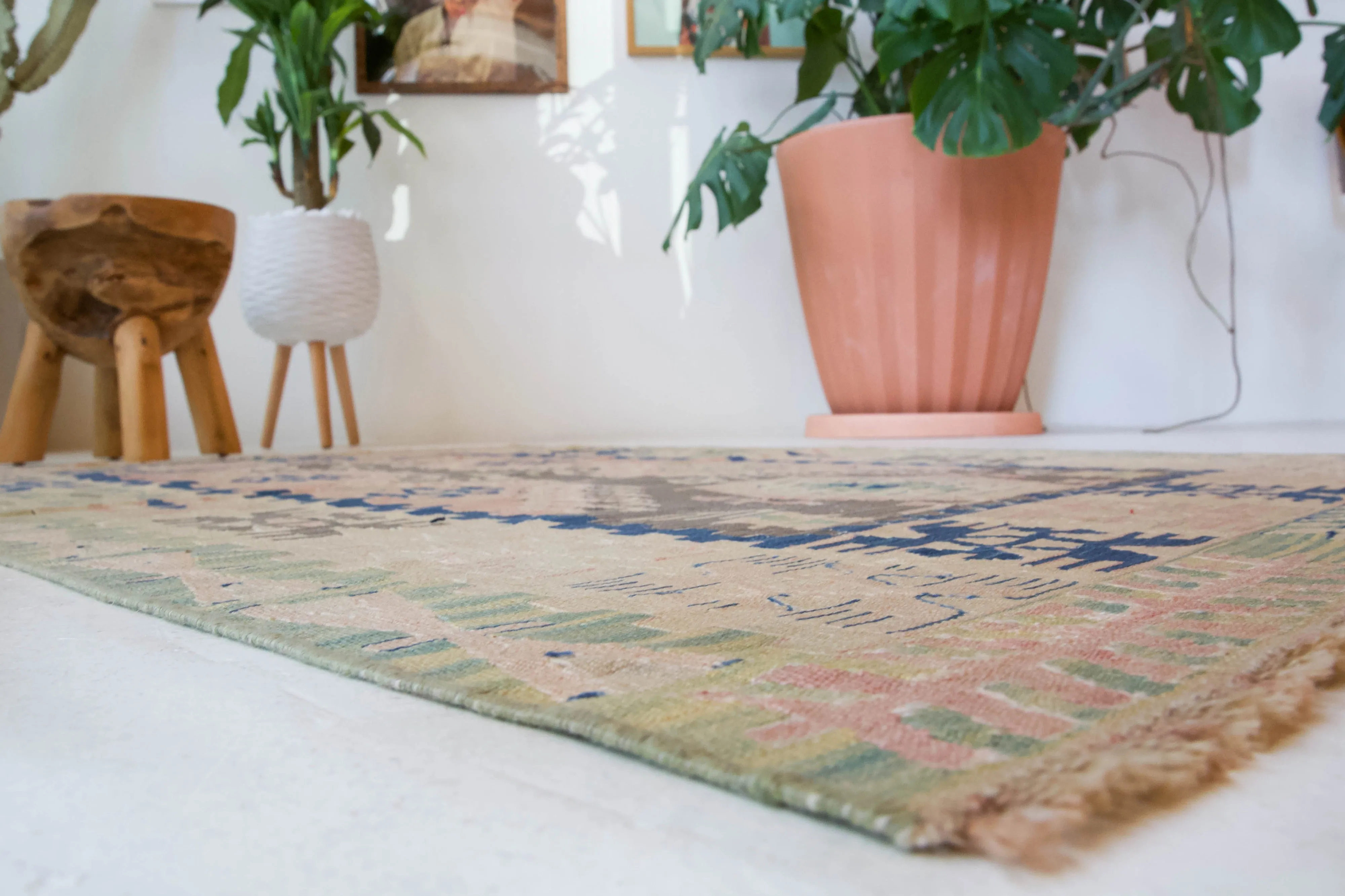 Vintage Kayseri Kilim Rug 3'8"x5'1"