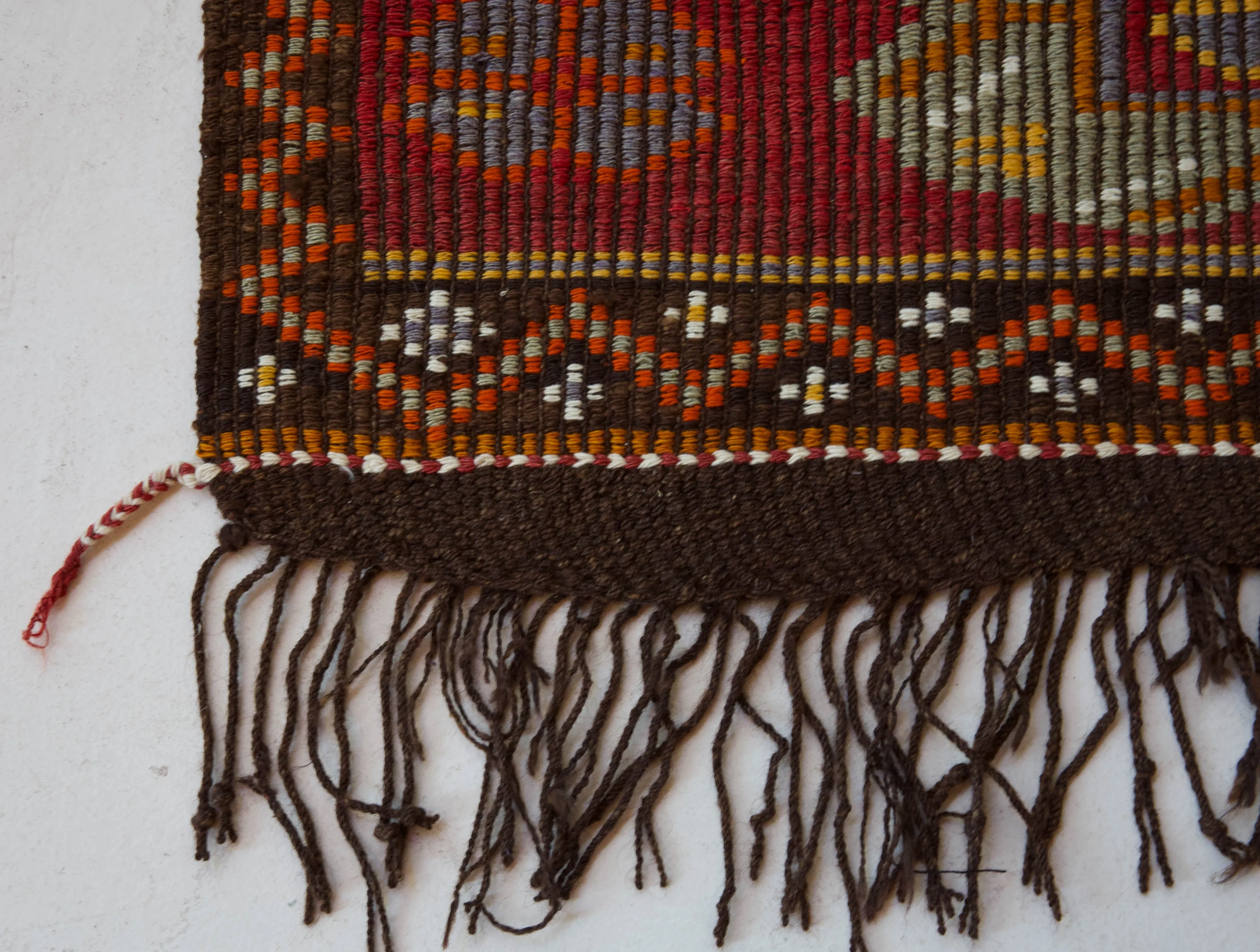 Vintage Mersin Mut Kilim Rug 3'8"x5'