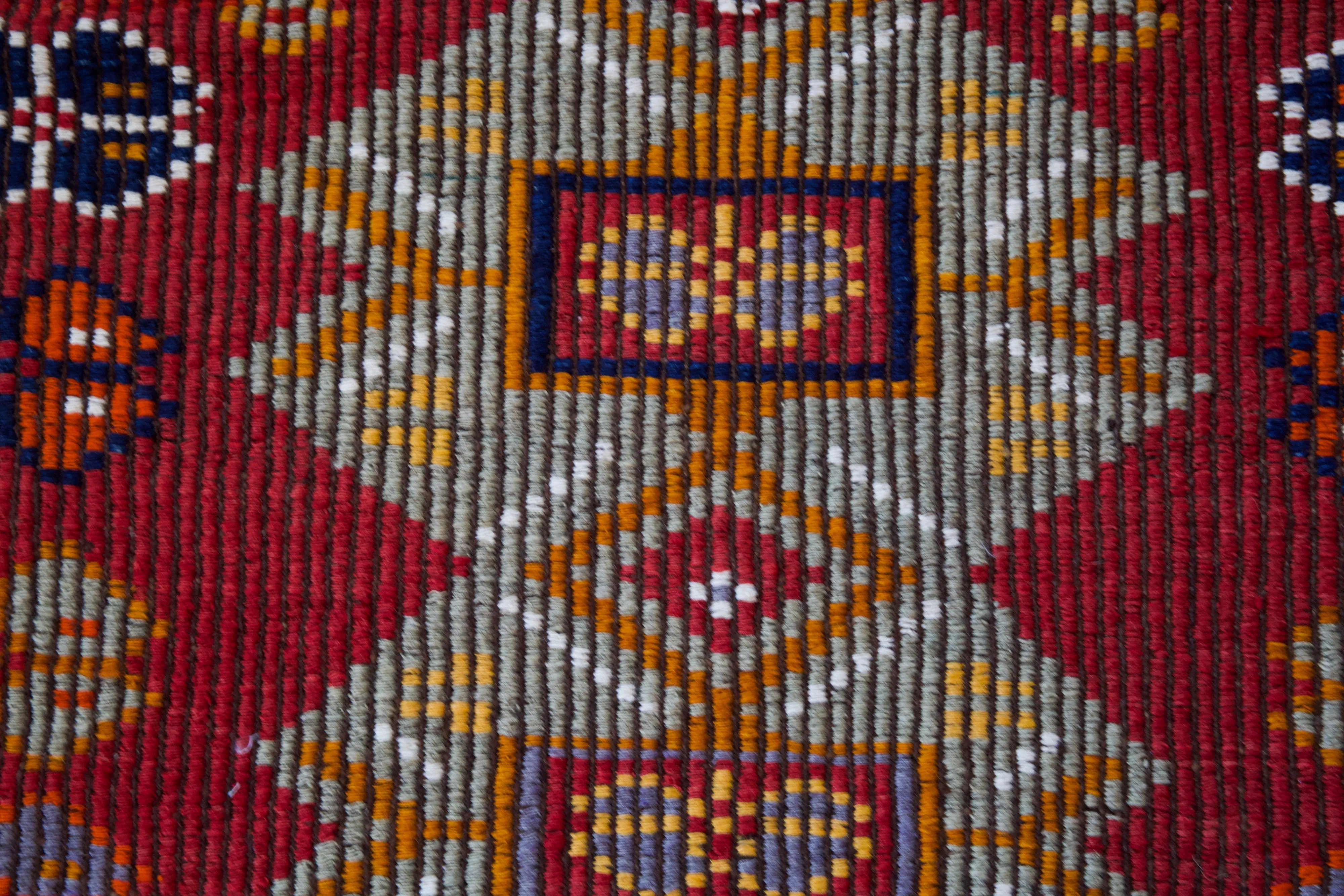 Vintage Mersin Mut Kilim Rug 3'8"x5'