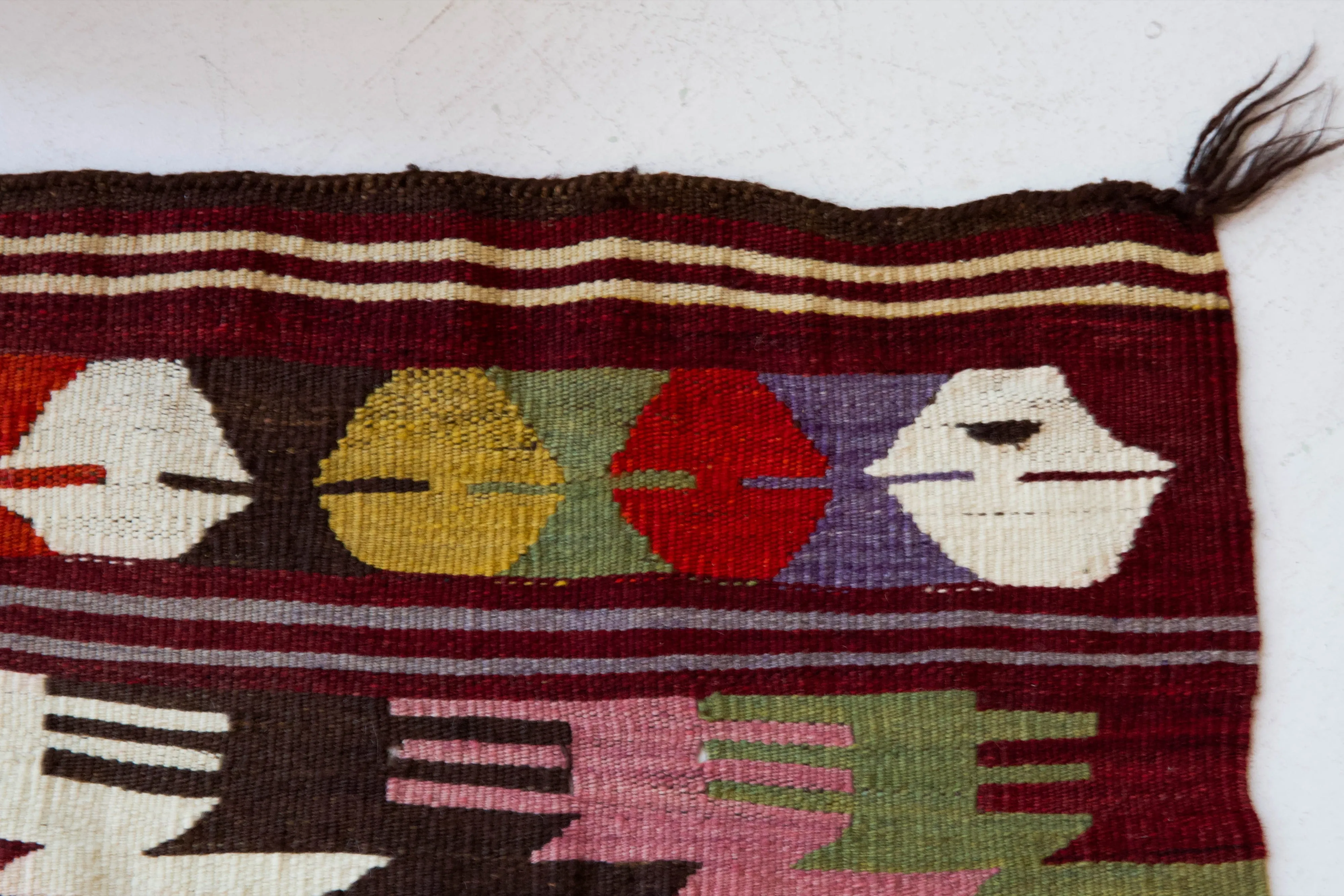 Vintage Toros Kilim Rug 3'9"x4'9"