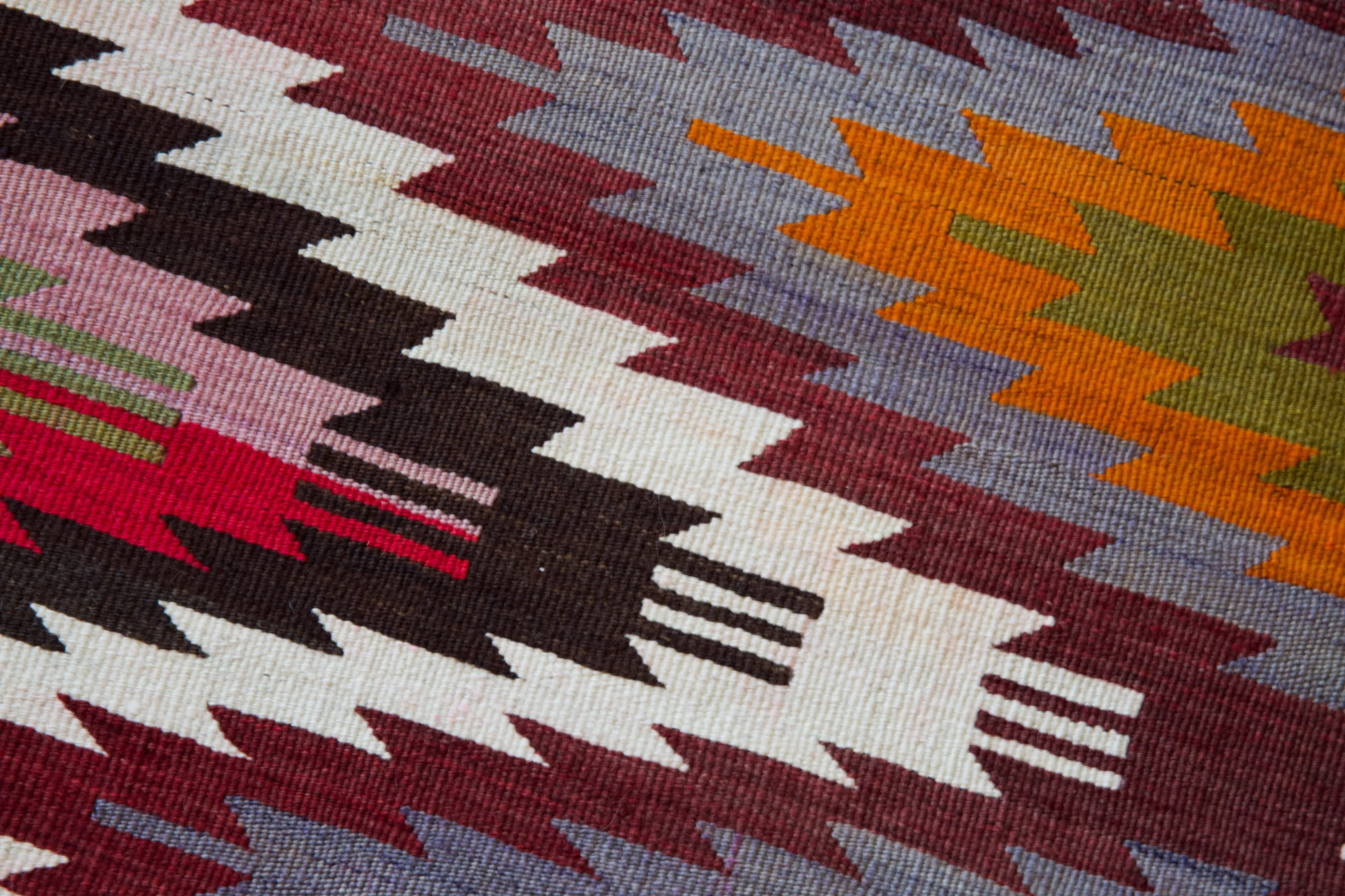 Vintage Toros Kilim Rug 3'9"x4'9"