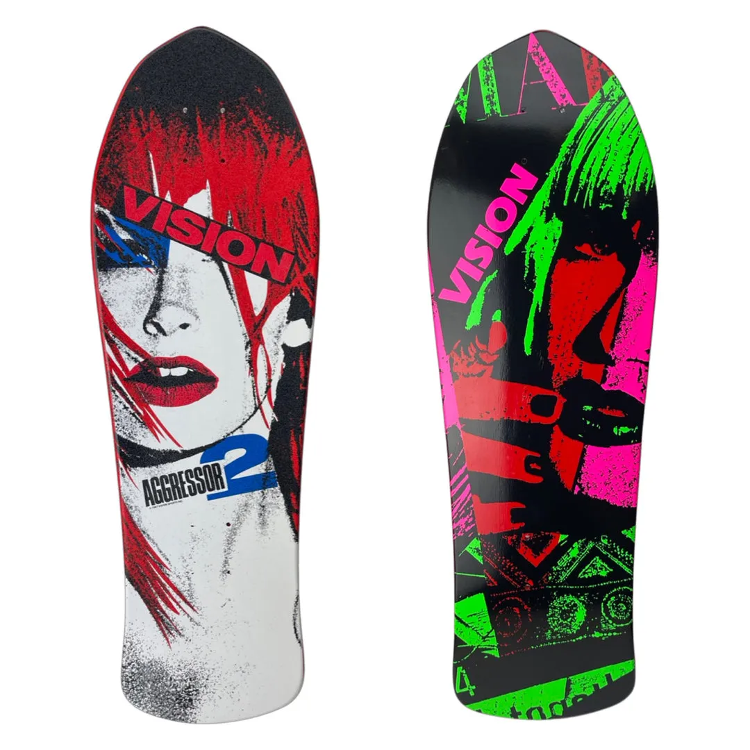 Vision Aggressor "Double Take" Gripped 10.25" Skateboard Deck
