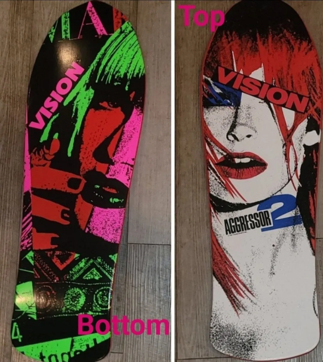 Vision Aggressor "Double Take" Gripped 10.25" Skateboard Deck