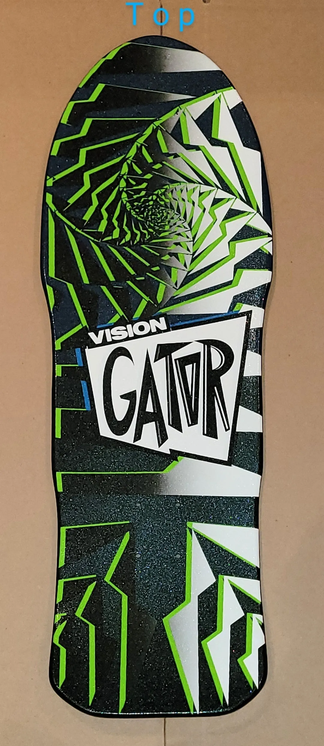 Vision Gator II "Double Take" Midnight Sparkle 10.25" Skateboard Deck