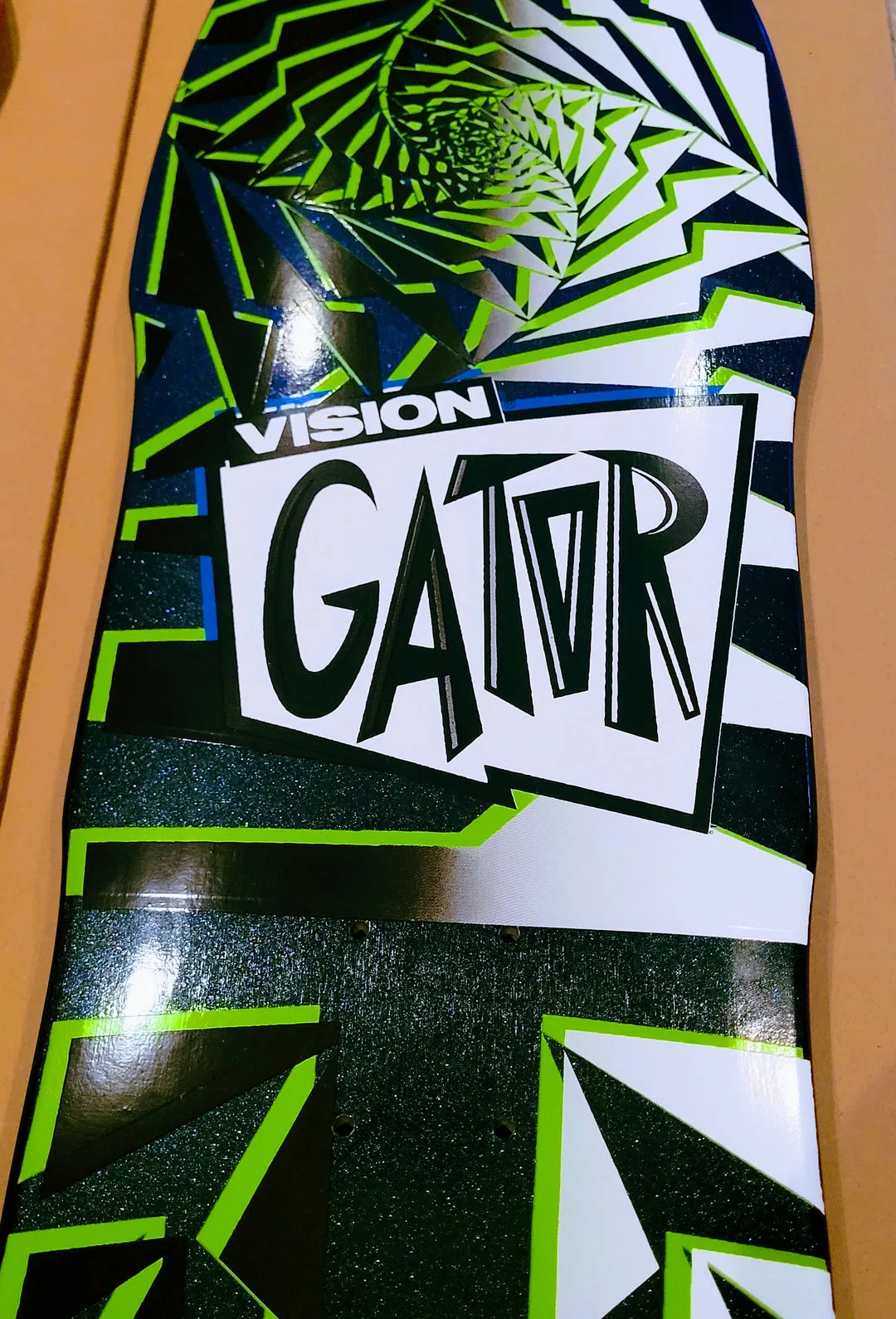 Vision Gator II "Double Take" Midnight Sparkle 10.25" Skateboard Deck