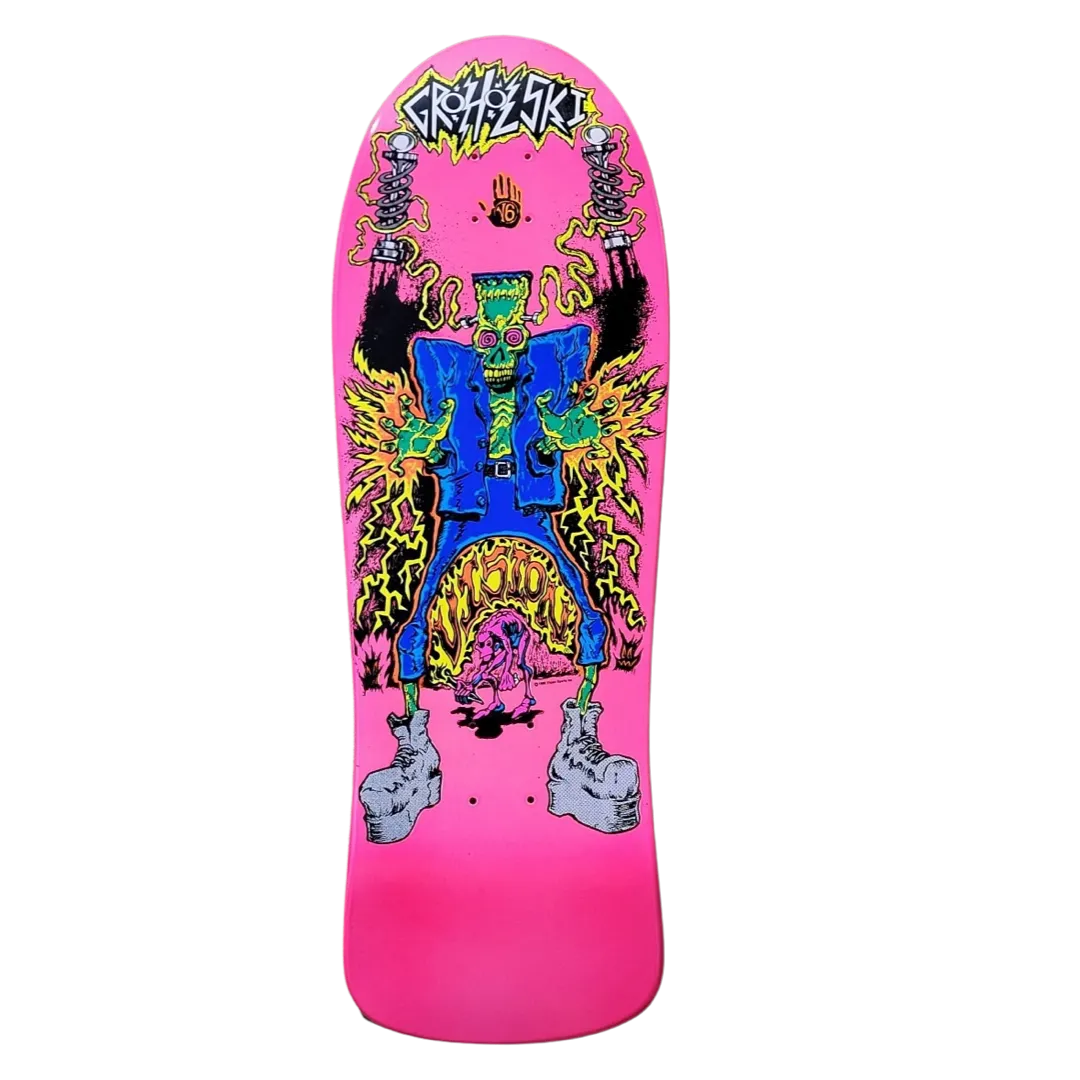 Vision Groholski Frankenstein "Double Take" Gripped Pink 10.25" Skateboard Deck