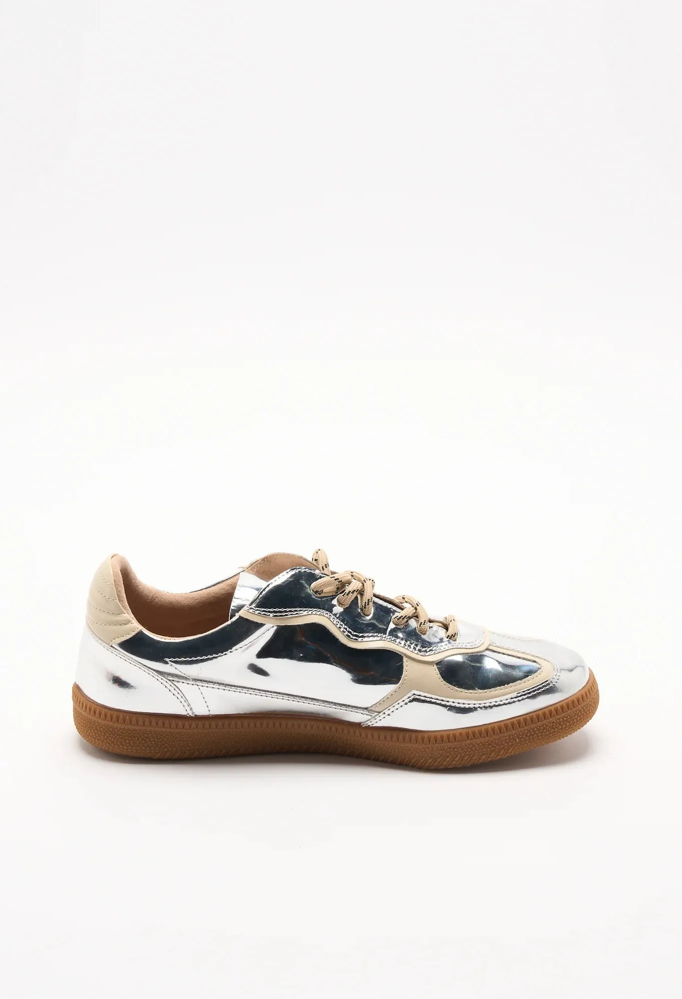 Walnut Melbourne - Fallon Sneaker - Silver