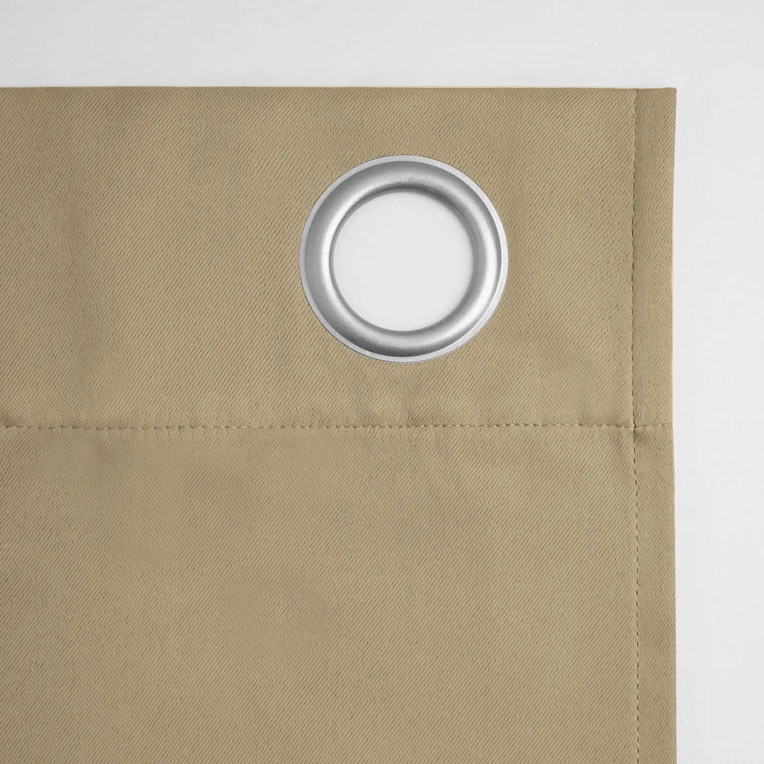 Wayfair Basics Blackout Grommet Curtain Panel Wayfair Basics® Curtain Color: Taupe Size per Panel: 54" W x 84" L