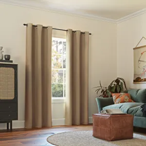 Wayfair Basics Blackout Grommet Curtain Panel Wayfair Basics® Curtain Color: Taupe Size per Panel: 54" W x 84" L