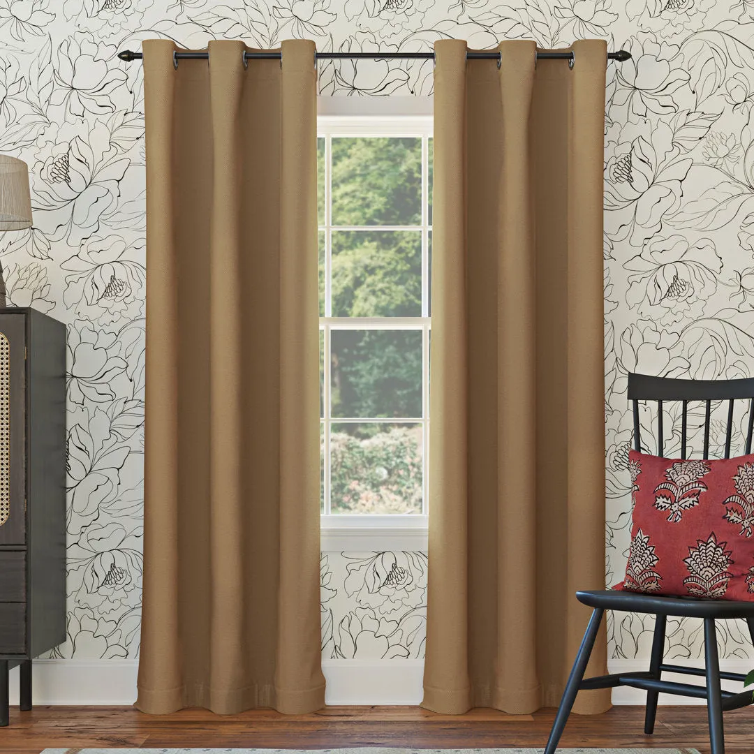 Wayfair Basics Blackout Grommet Curtain Panel Wayfair Basics® Curtain Color: Taupe Size per Panel: 54" W x 84" L