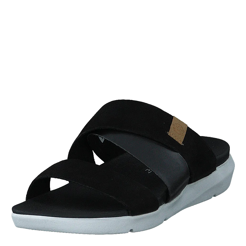 Wilesport Slide Sandal Black Nubuck