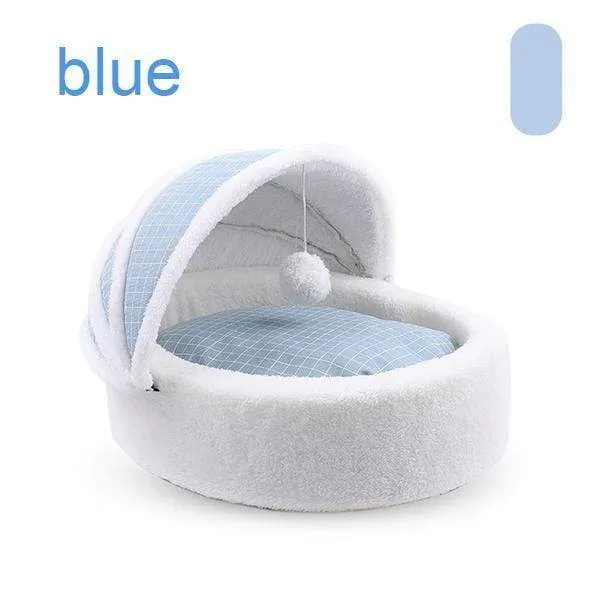 Winter warm cat nest cradle—— Semi-closed Removable and washable
