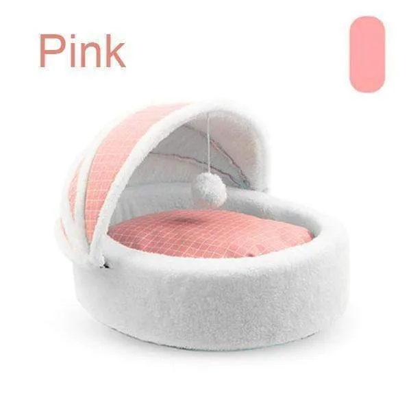 Winter warm cat nest cradle—— Semi-closed Removable and washable