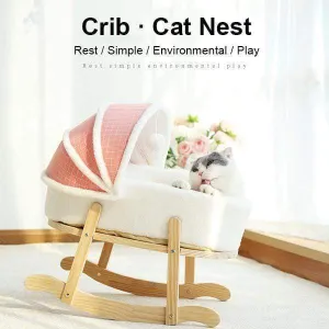Winter warm cat nest cradle—— Semi-closed Removable and washable