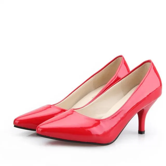 Women Pumps 5cm Thin Heels Women Shoes Europe and America Fashion Style Sexy High Heels Party Shoes
