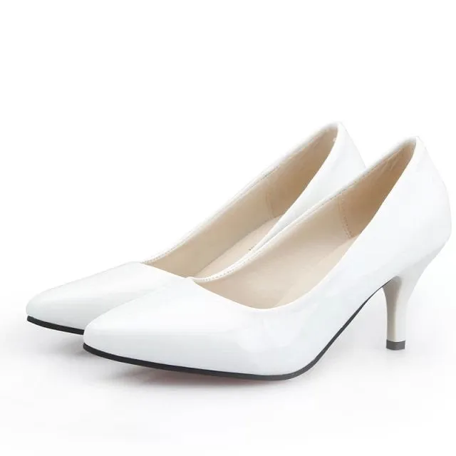 Women Pumps 5cm Thin Heels Women Shoes Europe and America Fashion Style Sexy High Heels Party Shoes