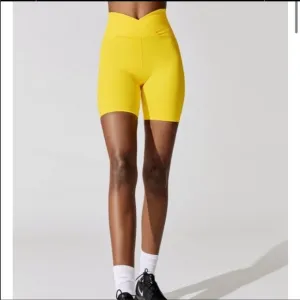 YEAR OF OURS V Waist Biker Short in Yellow, XS