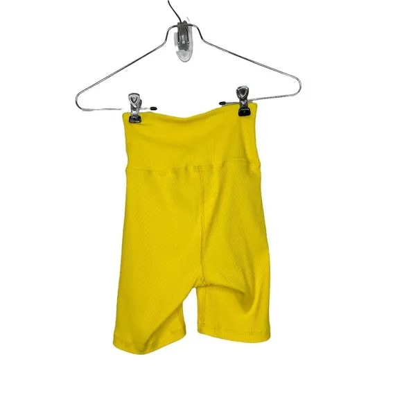 YEAR OF OURS V Waist Biker Short in Yellow, XS