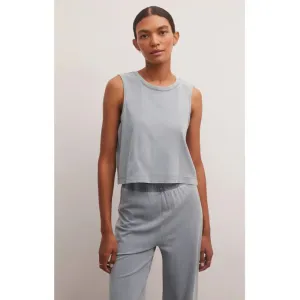 Z Supply Sloane Jersey Denim Muscle Tank