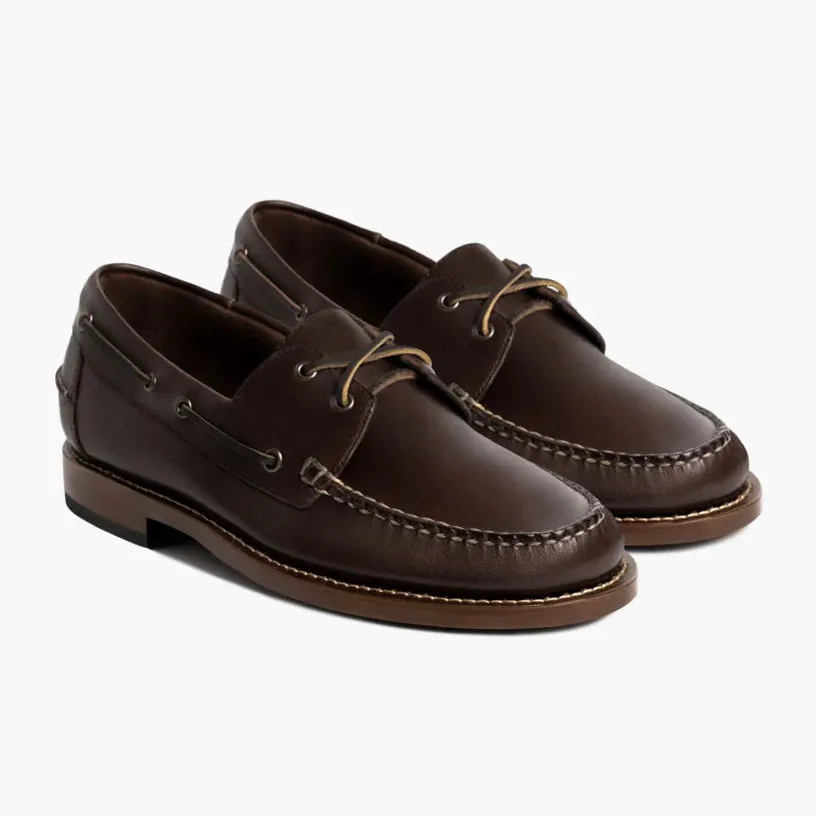 Zampa Dark Brown Boat Shoes